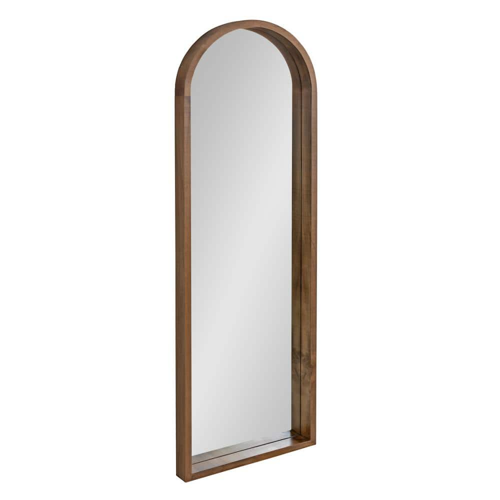 FUIN Reatz 16 in. W x 59.5 in. H Solid Wood Frame Yellowish-Brown Arch Full  Length Mirror U05001-0 - The Home Depot