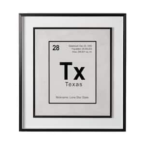 Breaking Texas B Series Black Framed Wall Art 31.5L x 1.6W x 35.5H