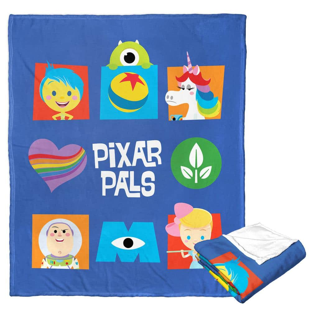 THE NORTHWEST GROUP Disney Wonder of Pixar Pixar Pals Silk Touch Multi-Colored Throw