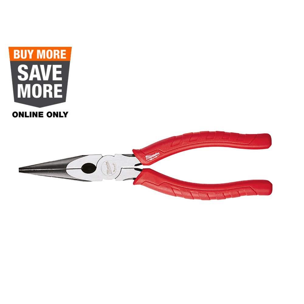 Milwaukee 8 in. Long Needle Nose Pliers 48-22-6101 - The Home Depot