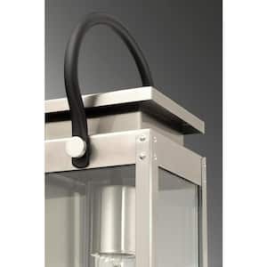 Union Square Collection 1-Light Stainless Steel Farmhouse Outdoor Hanging Lantern Light