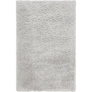 Shag Silver Screen 5 ft. x 8 ft. Area Rug