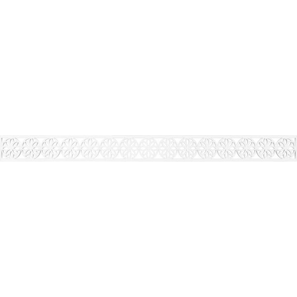 Ekena Millwork Blume Fretwork 0.375 in. D x 46.375 in. W x 4 in. L PVC Panel Moulding