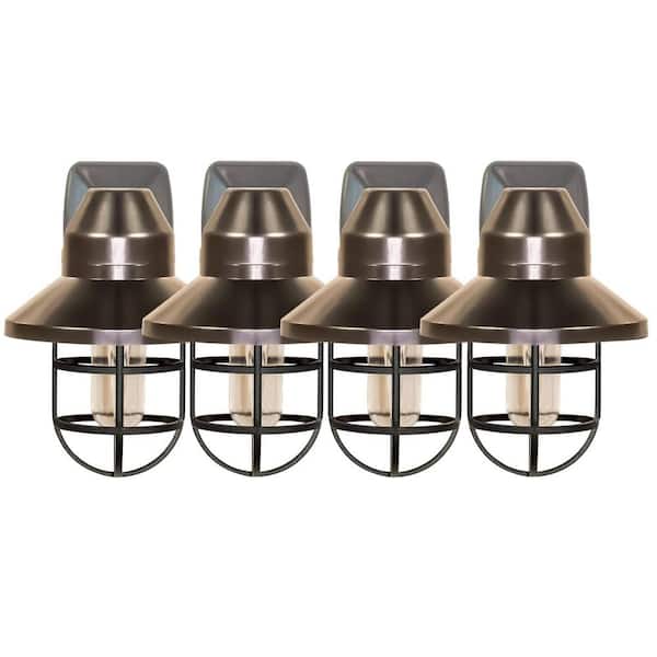 Lukyamzn Vintage LED Night Light Plug into Wall with Dust to Dawn Light Sensor for Living Room and Bedroom, Warm White, 4-Pack