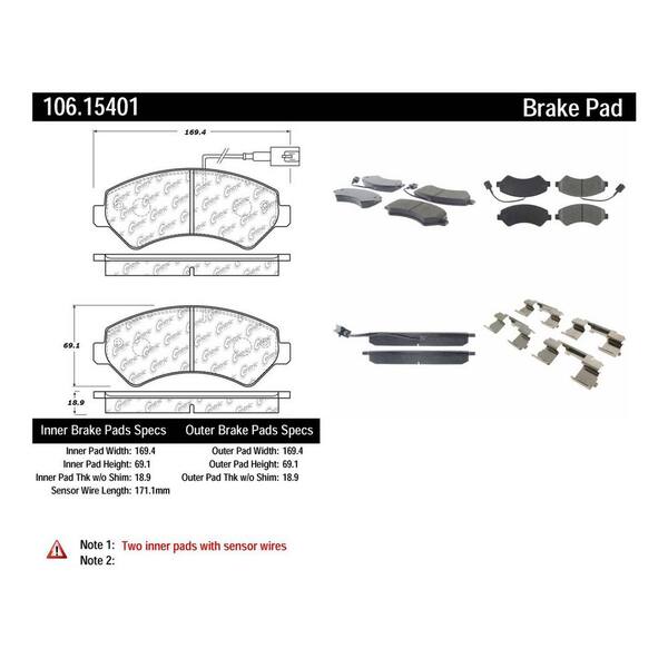 Centric Parts Disc Brake Pad Set