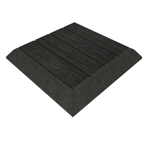 NewTechWood 1/6 ft. X 1 ft. Quick Deck Composite Deck Tile Outside
