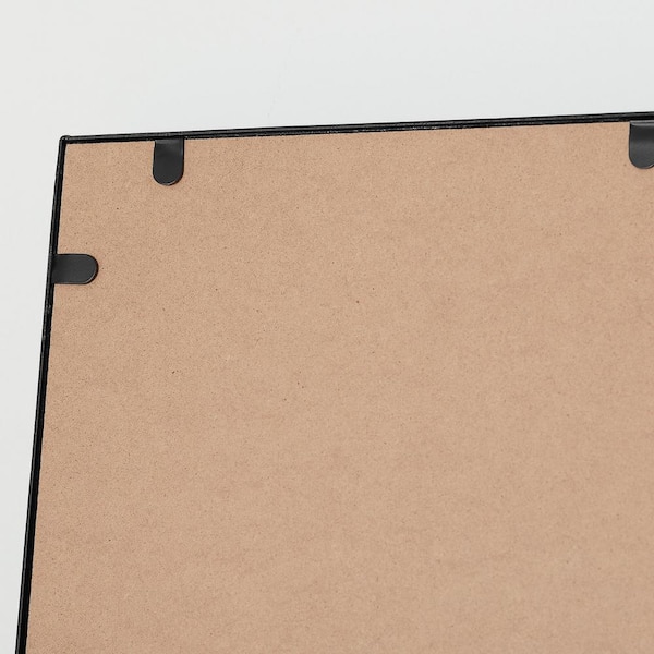 Oversized Black Metal Frame Windowpane Classic Floor Mirror (70 in. H x 29 in. W)