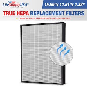 True HEPA Filter Replacement Compatible with Rabbit Air BioGS SPA-421A and SPA-582A Air Purifier