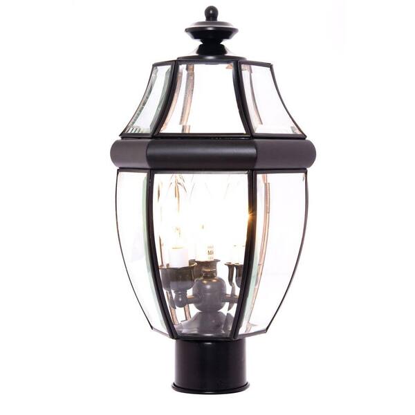 Maxim Lighting South Park 3-Light Black Outdoor Pole/Post Mount