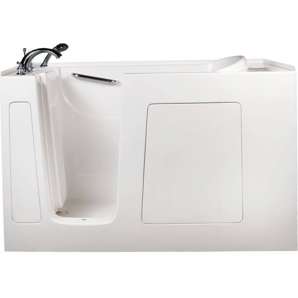 Allure Walk In Tubs 5 ft. Left-Drain Walk-In Whirlpool and Air Bath Tub in White