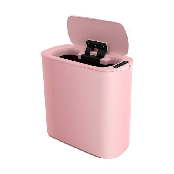 Afoxsos Automatic Touchless Motion Sensor 5 Gallon Pink Indoor Recycling Bin