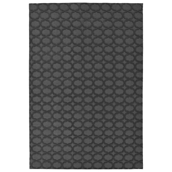 Garland Rug Garden Trellis Cinder Gray 7 ft. x 10 ft. Indoor/Outdoor Area Rug