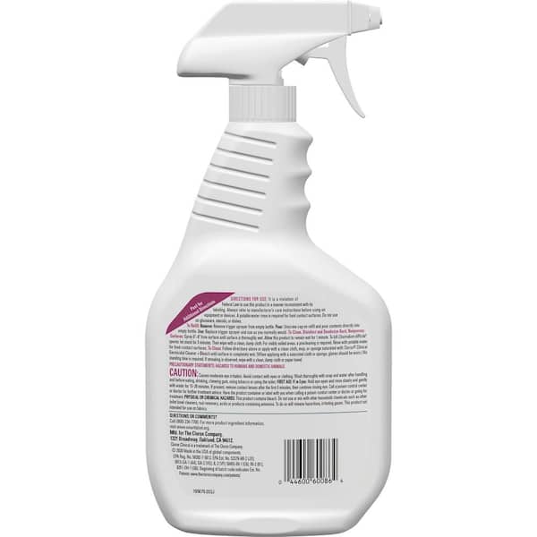 Clorox Healthcare 68832 Bleach Germicidal Disinfectant Cleaner 32 Fl Oz  Pull-Top, Liquid, (6 per Case)