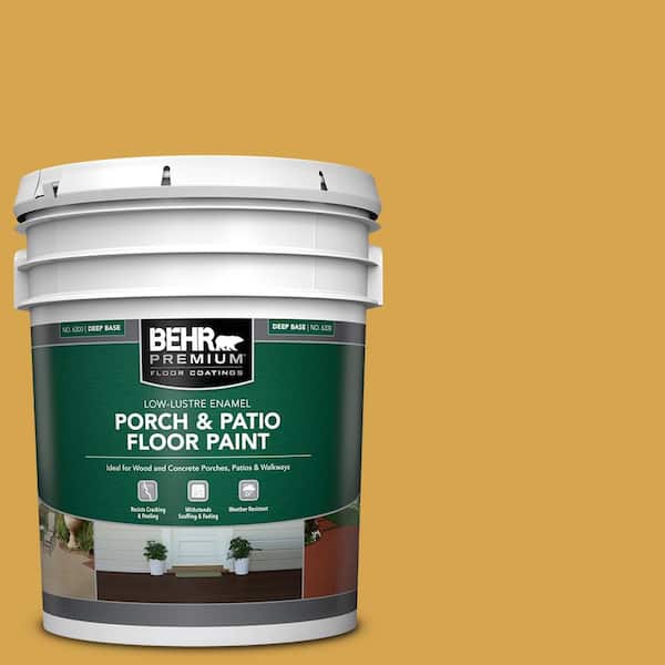 BEHR PREMIUM 5 gal. #M290-6 Plantain Chips Low-Lustre Enamel Interior/Exterior Porch and Patio Floor Paint