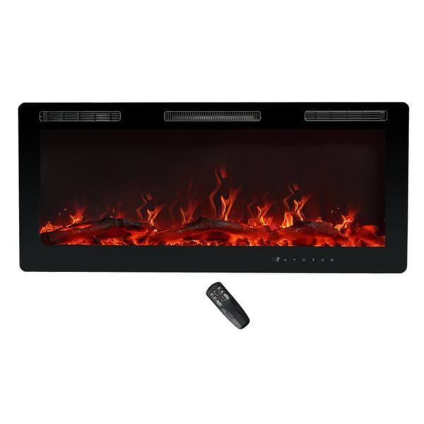Have a question about C-Hopetree 42 in. Wall-Mount Electric Fireplace in  Black with Remote and Digital Thermostat Control? - Pg 1 - The Home Depot