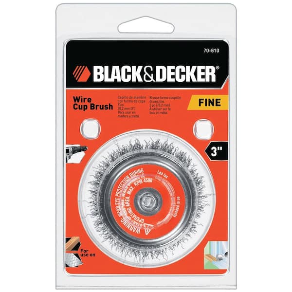 BLACK+DECKER 3 in. Fine Wire Cup Brush