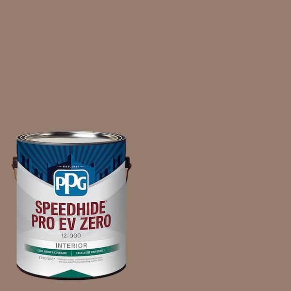 PPG Speedhide Pro EV Zero 1 gal. PPG1074-5 Peppered Pecan Flat Interior Paint