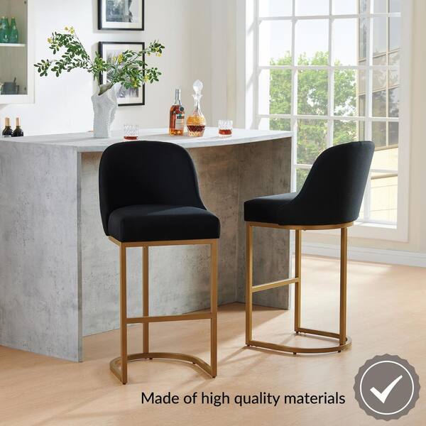 Bar stools best sale gold base