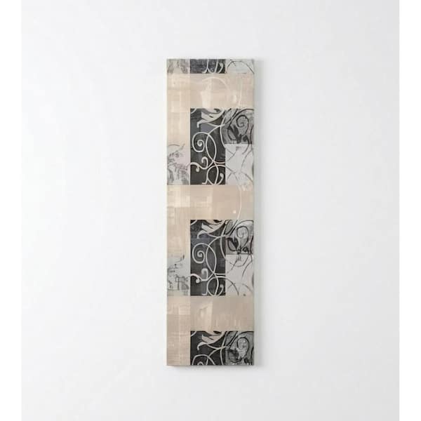 2 ft. x 8 ft. White Floral Washable Runner Area Rug