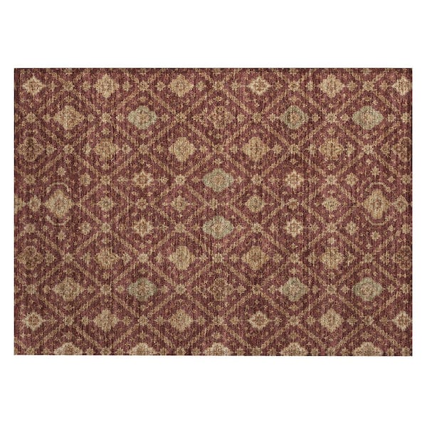 Chantille Machine Washable Indoor/Outdoor Abstract ACN3131 Garnet 2 ft. x 3 ft. Accent Rug