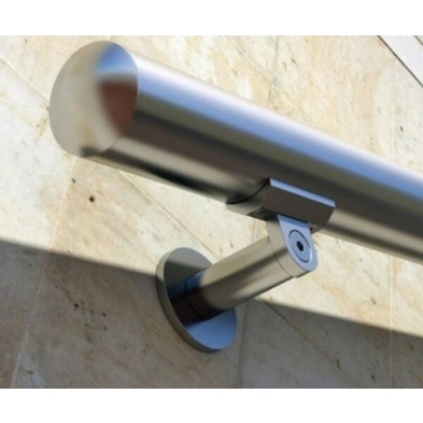 B52 2 ft. Silver Anodized Aluminum Handrail Kit 1.97 in. Diameter S197 ...