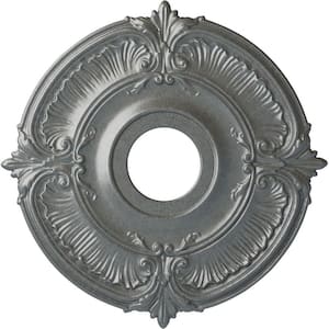 18 in. x 4 in. I.D. x 5/8 in. Attica Urethane Ceiling Medallion (Fits Canopies upto 5 in.), Platinum