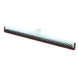 18 in. Double Foam Plastic Frame Floor Squeegee with Scrubbing Bristles (Case of 10)