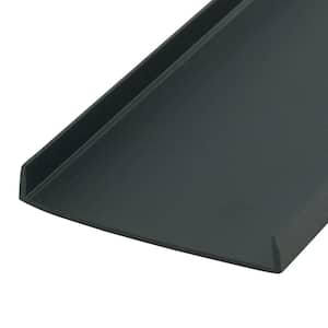 1/4 in. D x 2 in. W x 72 in. L Black Styrene Plastic U-Channel Moulding Fits 2 in. Board, (10-Pack)