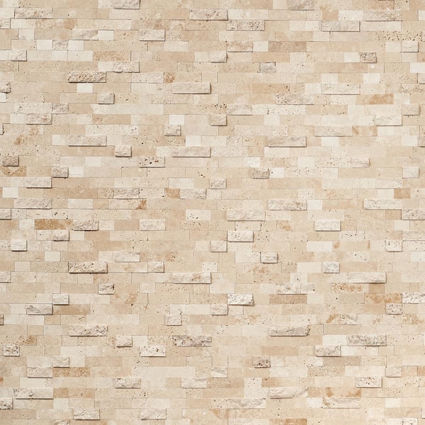 Ivy Hill Tile Luxe Core Brick Crema 10.82 in. x 11.8 in. Marble Peel and Stick Tile (0.88 Sq. Ft. / Sheet)
