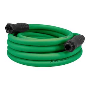 Colors Series 5/8 in. x 25 ft. 3/4 in. 11-1/2 GHT Fittings Garden Hose with SwivelGrip in Forest Green