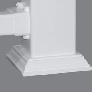 4 in. x 4 in. White New England Base Trim