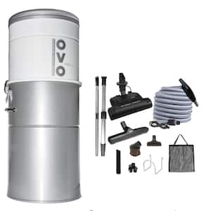 Heavy-Duty Bagless and Bagged Corded Washable Filter Multisurface Central Vacuum 750AW 30 ft. Carpet Deluxe Kit Included