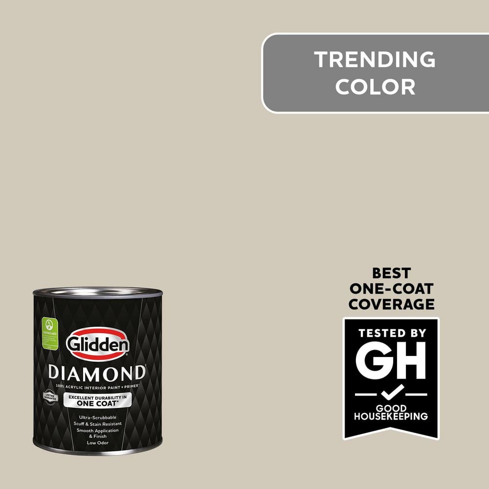 1 qt. PPG1024-4 Moth Gray Eggshell Interior Paint with Primer price history on PriceWatchPro