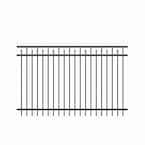 FORGERIGHT 6 ft. H x 6 ft. W Deco Grid Black Steel Fence Panel 868042 ...