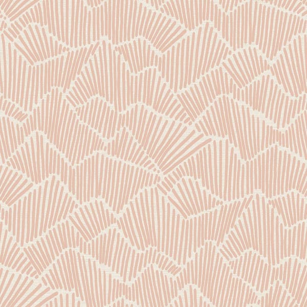 Pink Clay Ridge & Valley Peel & Stick Wallpaper Sample
