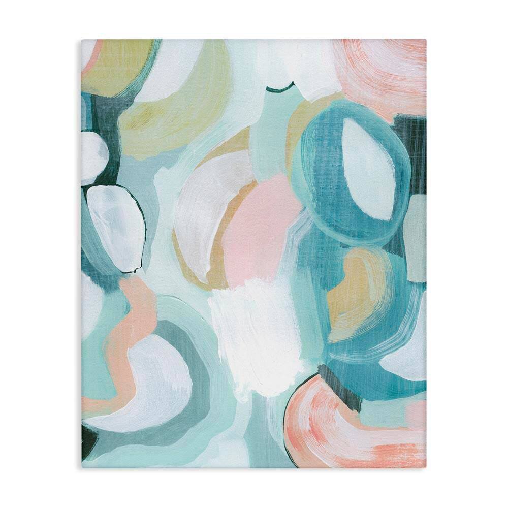 Pastel Round Forms by Grace Popp Unframed Abstract Graphic Art Print 40 in. x 30 in. price history on PriceWatchPro