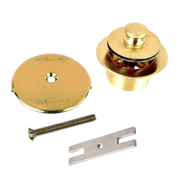 Watco 1.865 in. Overall Diameter x 11.5 Threads x 1.25 in. Push Pull Trim Kit, Polished Brass
