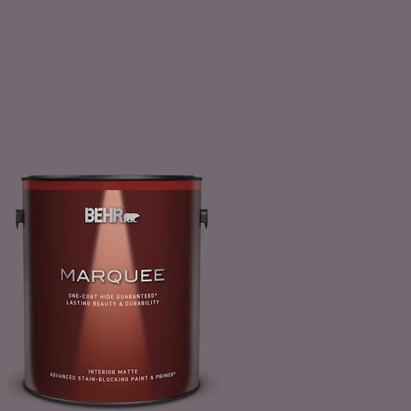 BEHR MARQUEE 1 gal. #MQ1-33 Sultry Smoke One-Coat Hide Matte Interior Paint & Primer