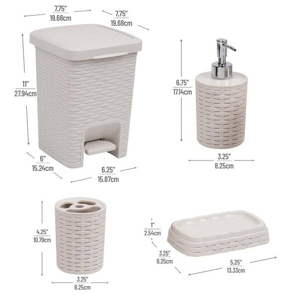 https://images.thdstatic.com/productImages/50c33ab0-eebd-4aaa-9727-1de59cc47559/svn/ivory-mind-reader-bathroom-accessory-sets-squbath4-ivo-4f_600.jpg