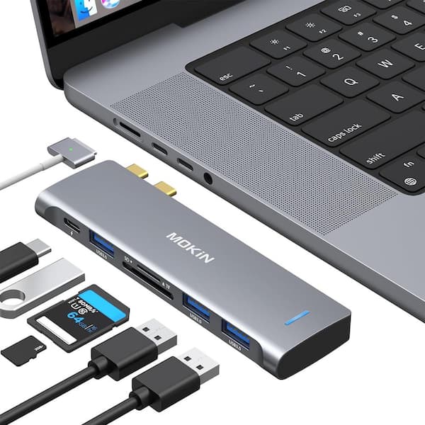  Adaptador HDMI USB C Hub para MacBook Pro 2019/2018