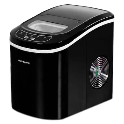 26 lb. Freestanding Compact Ice Maker in Black