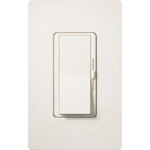 Beige Diva Dimmer Switch for 0-10V LED/Fluorescent Fixtures, Single-Pole or 3-Way, Biscuit (DVSCSTV-BI)