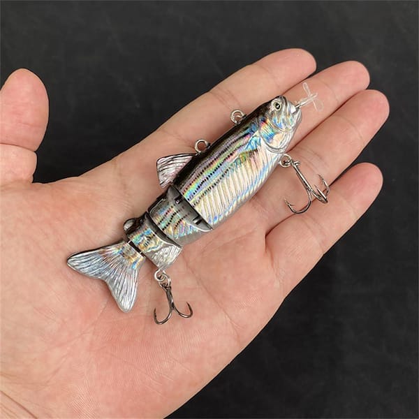 Justincity 3.5 in. Robotic Swimming Fishing Bait Electric Lures with LED Light Wobbler 4-Segement Multi Jointed Swimbait Set Justincity 3.5 in. Robotic Swimming Fishing Bait Electric Lures with LED Light Wobbler 4-Segement Multi Jointed Swimbait Set