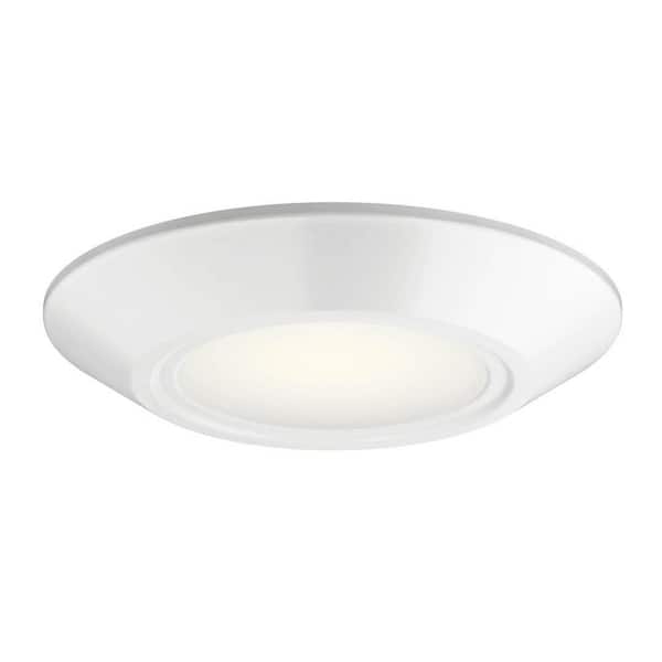 KICHLER Downlight Gen I 7.5 in. 3000K White Integrated LED Flush Mount Ceiling Light