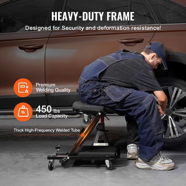 VEVOR Foldable Z Garage Creeper,40 in.,450 lbs. Load