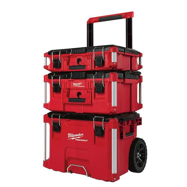 PACKOUT 22 in. Rolling Tool Box, 22 in. Large Tool Box and 22 in. Medium Tool Box ProSystem Low Profile Handle