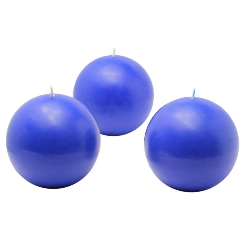 UPC 685024158519 product image for Zest Candle 3 in. Blue Ball Candles (6-Box) | upcitemdb.com