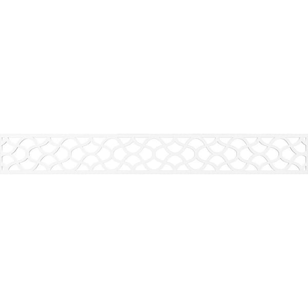Ekena Millwork Resort Fretwork 0.375 in. D x 46.5 in. W x 6 in. L PVC Panel Moulding