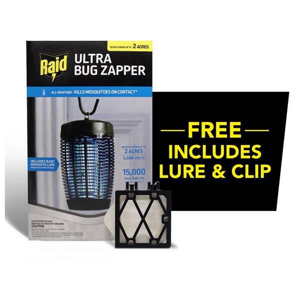 Raid 40-Watt Battery Operated Outdoor Mosquito Insect Zapper with