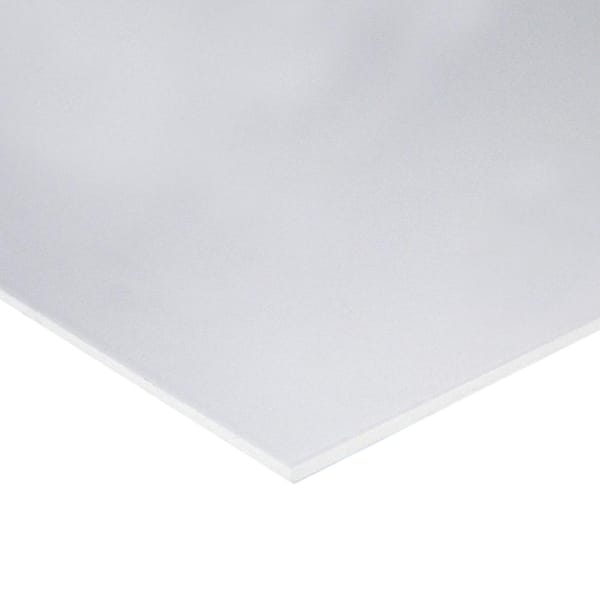 PROFESSIONAL PLASTICS 12 in. x 12 in. x .093 in. Clear Acrylic Film-Masked Sheet